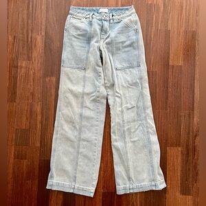 Pacsun Casey Low rise baggy light wash denim jeans size 24